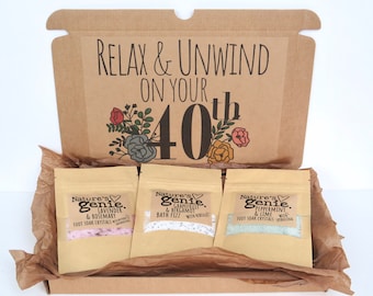 40th Birthday Self Care pamper spa set Birthday Gift For her Spa Set, Pick and Mix Birthday Self Care Gift UK, Clay Face Mask, Bath Gift Box