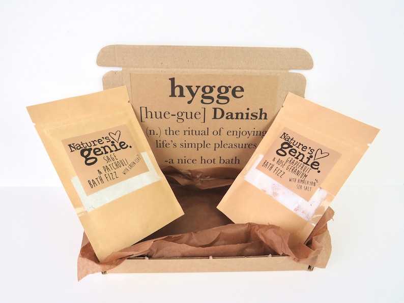 Hygge Self Care Gift Box Hygge Definition Bath Gift set Care image 0