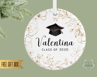 Graduation Ornament, Class of 2020, Graduation Gift for Her,  Personalized Graduation Ornament 2020, Gift for Daughter, College Graduation