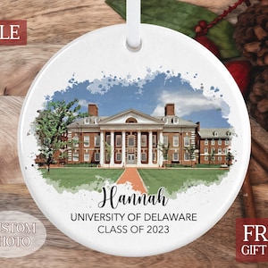 Custom Graduation Ornament, Personalized College Graduation Gift for Her, Class of 2024, High School Graduation Keepsake, Graduation Memory