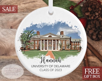 Custom Graduation Ornament, Personalized College Graduation Gift for Her, Class of 2023, High School Graduation Keepsake, Graduation Memory