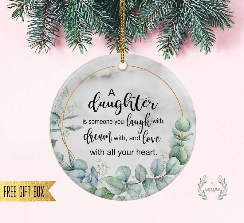 Daughter Ornament Daughter Gifts Christmas Ornament Etsy