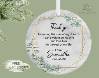 Mother of the Groom Ornament, Personalized Mother of the Groom Gift, Thank You from the Bride, Wedding Keepsake, Mother in Law Wedding Gift