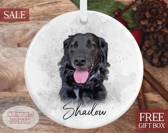 Custom Dog Ornament, Personalized Dog Gift, Dog Photo Gift, Pet Lover Gift, In Loving Memory of Dog, Dog Memorial Gift, Custom Christmas