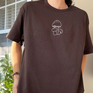 Chemise champignon Cottagecore T-shirt champignon Vêtements Dark Academia Vêtements champignon Dark Academia Cottagecore Esthétique Cottage Core