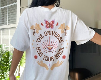 Mystical Shirt Evil Eye Shirt Celestial Sun And Moon Tarot Shirt Witchy Clothes Witchy Shirt Witchy Clothing Trendy Clothes Butterfly Shirt