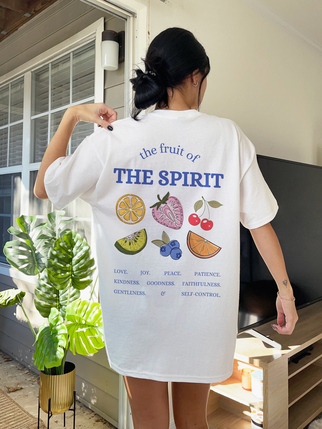 The Fruit of the Spirit Tee Christian Shirt Bible Verse Shirt Christian ...