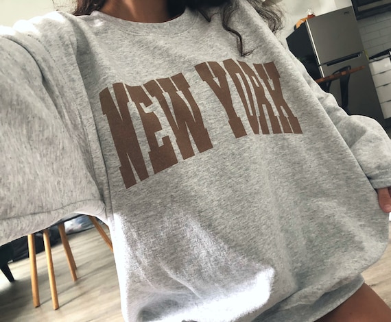 New York Sweatshirt New York Crewneck Aesthetic Sweatshirt New