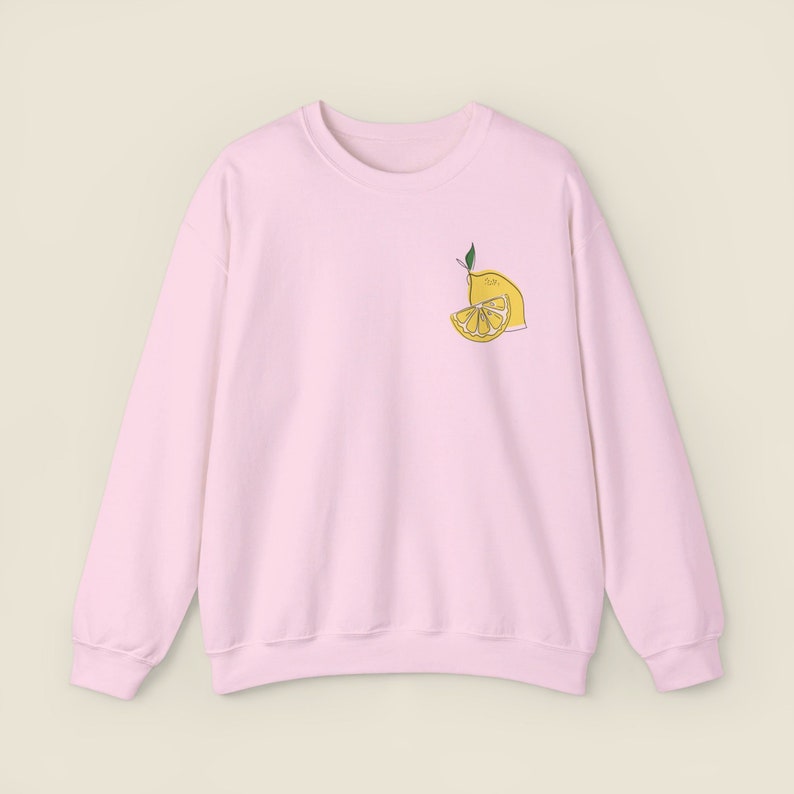 Limoncello Crew Neck Sweatshirt Italy Shirt Preppy Clothes Alcohol Tops Amalfi Coast Crewneck Trendy Clothing Italian Lemons Aesthetic image 3