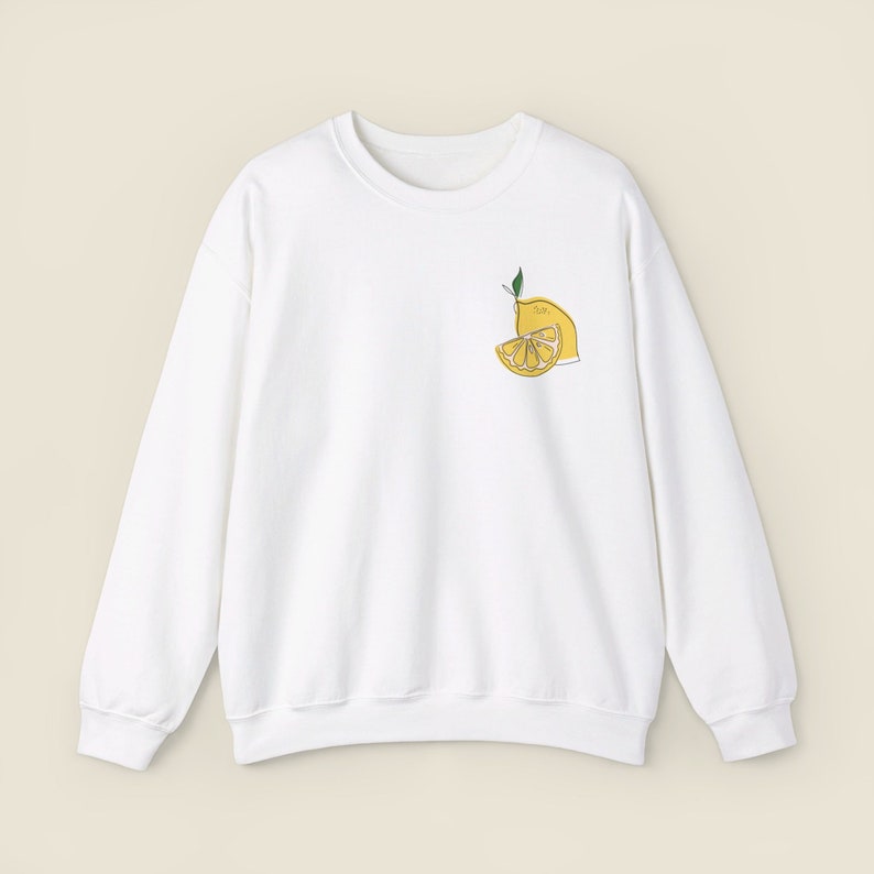 Limoncello Crew Neck Sweatshirt Italy Shirt Preppy Clothes Alcohol Tops Amalfi Coast Crewneck Trendy Clothing Italian Lemons Aesthetic image 5
