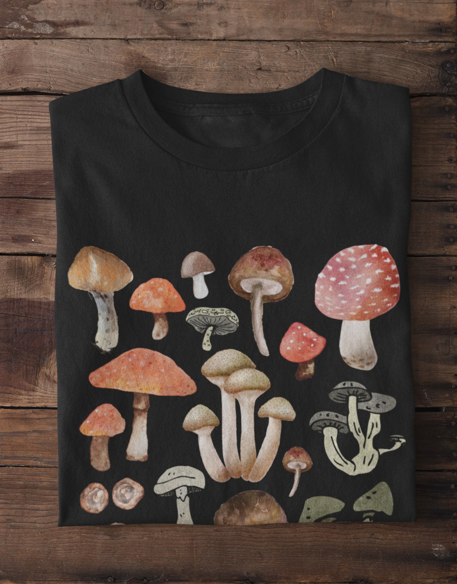 Mushroom Shirt Cottage Core Shirt Mushrooms Botanical Shirt Etsy Canada