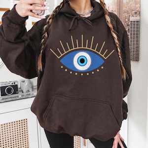 Eye Hoodie Evil Eye Clothing Evil Eye Shirt Trendy Clothes Aesthetic Hoodie Evil Eye Hoodie Trendy Sweatshirt Trendy Hoodie Graphic Hoodie