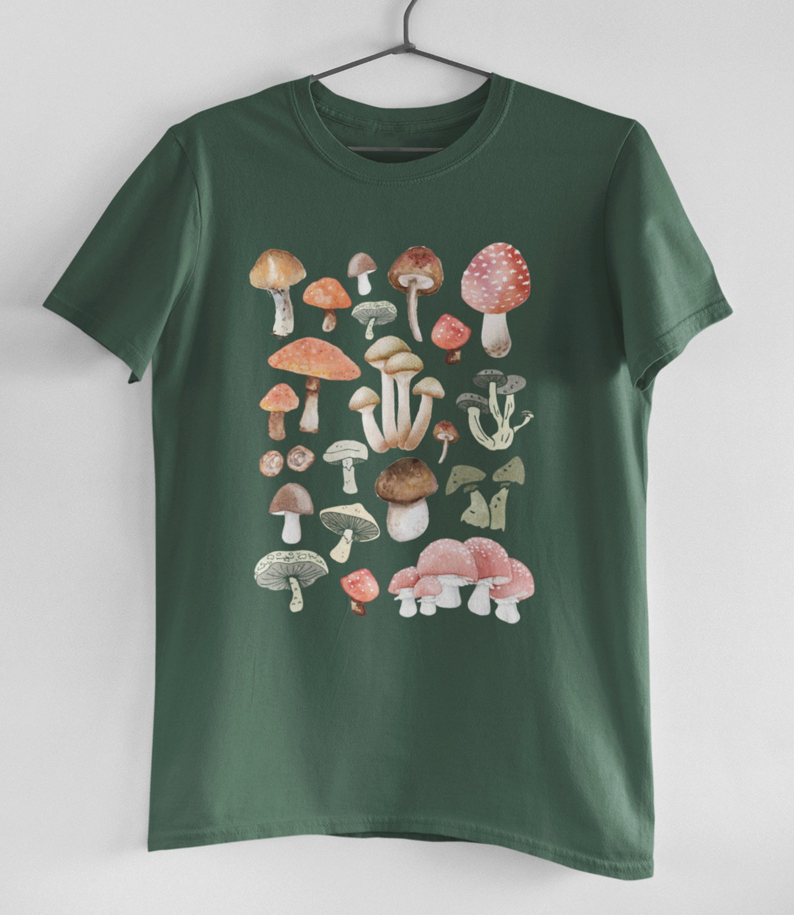 Mushroom Shirt Cottage Core Shirt Mushrooms Botanical Shirt | Etsy