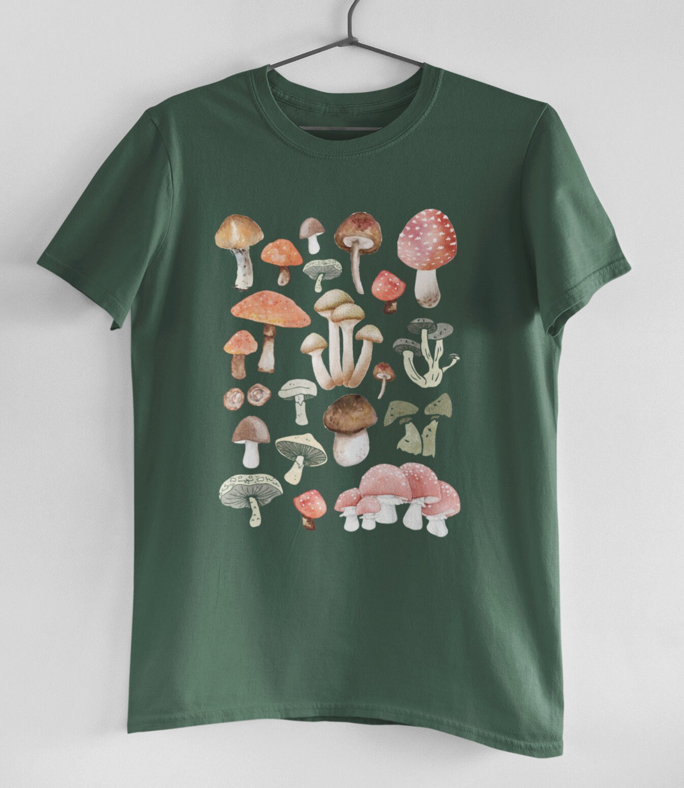 Mushroom Shirt Cottage Core Shirt Mushrooms Botanical Shirt Etsy Canada