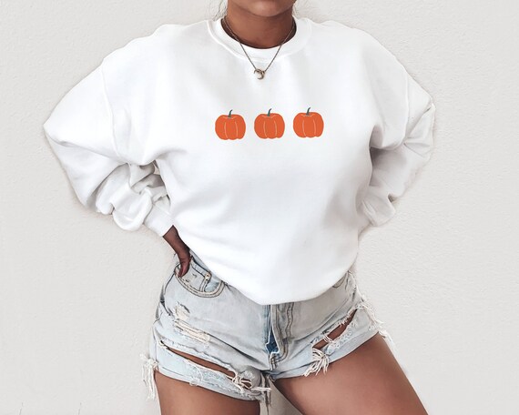Pumpkin Crew Neck Sweatshirt Halloween 