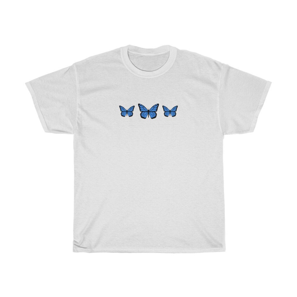 Blue Butterfly Shirt Butterfly Tee Monarch Butterfly T | Etsy