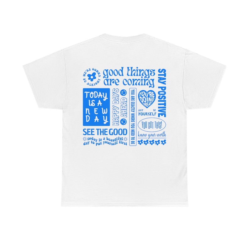 Positive Quotes Shirt Aesthetic Clothes Mental Health Shirt Preppy Shirt Anxiety Shirt Preppy Clothing Cute Tees Kindness Shirt Trendy Shirt image 3