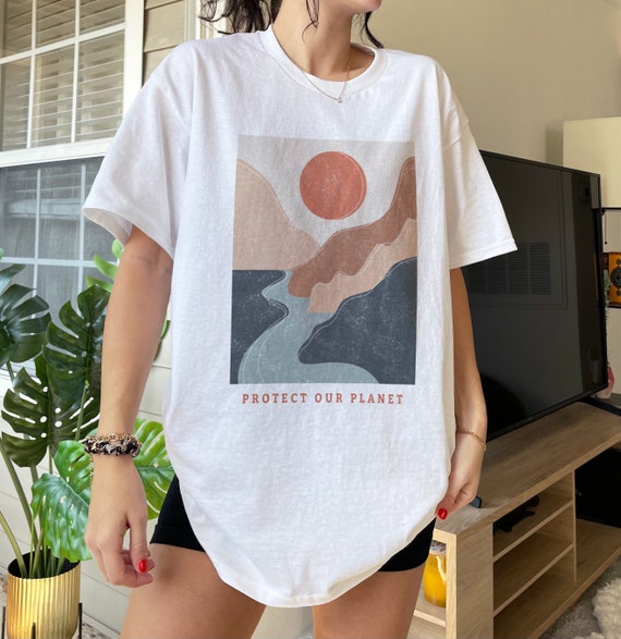 Protect Our Planet Shirt Environment Shirt Hiking Shirt Earth Shirt Outdoor Shirts Climate Change Aesthetic Shirt Global Warming Vegan Shirt