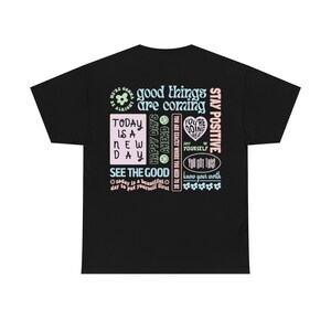 Positive Quotes Aesthetic Clothes Mental Health Shirt Positivity Clothing Kindness Shirt Positive Shirt Mental Health Shirts Trendy Clothes image 3