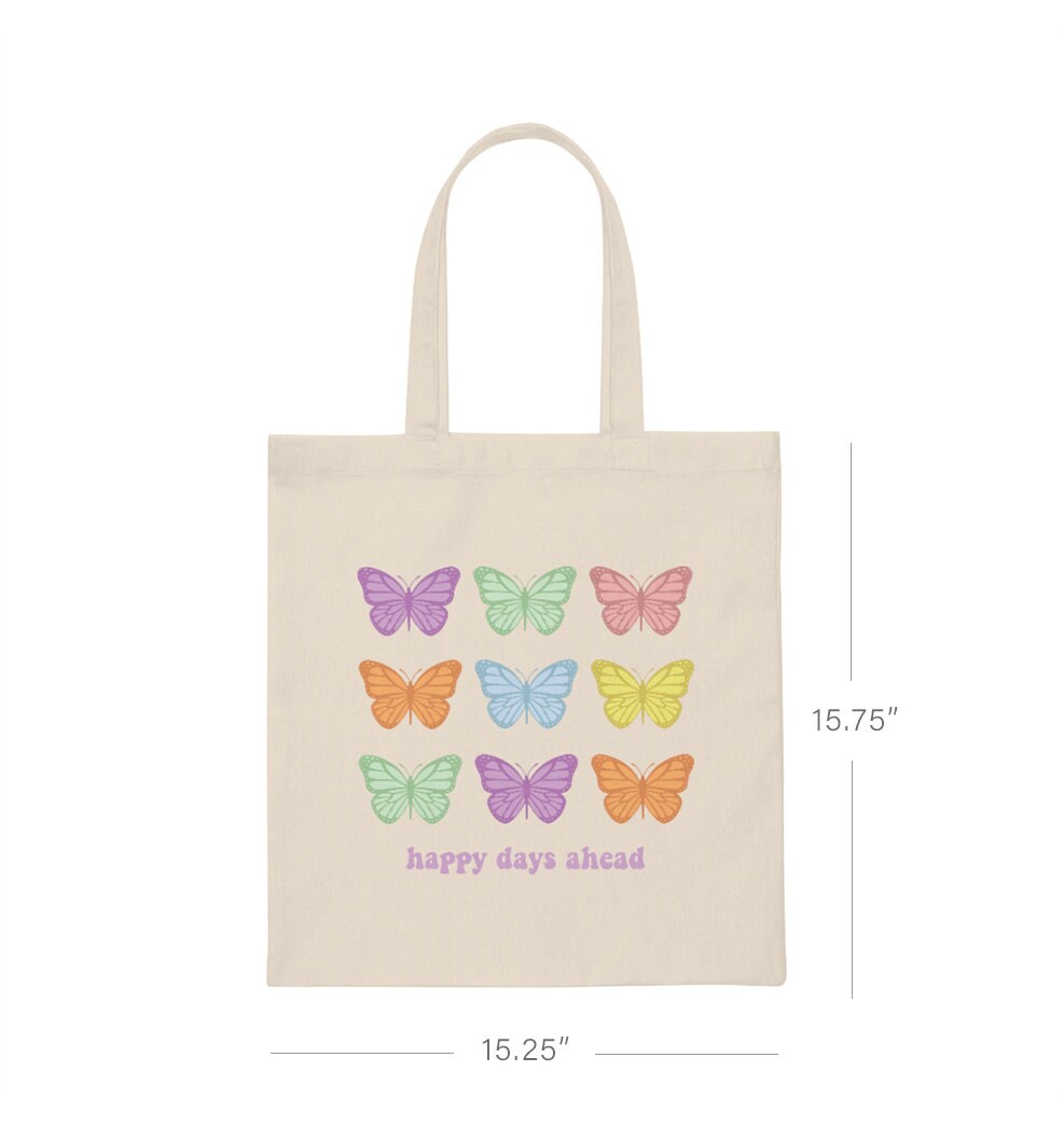 Butterfly Tote Bag Cute Tote Bag Aesthetic Bag Market Bag Tote Etsy UK