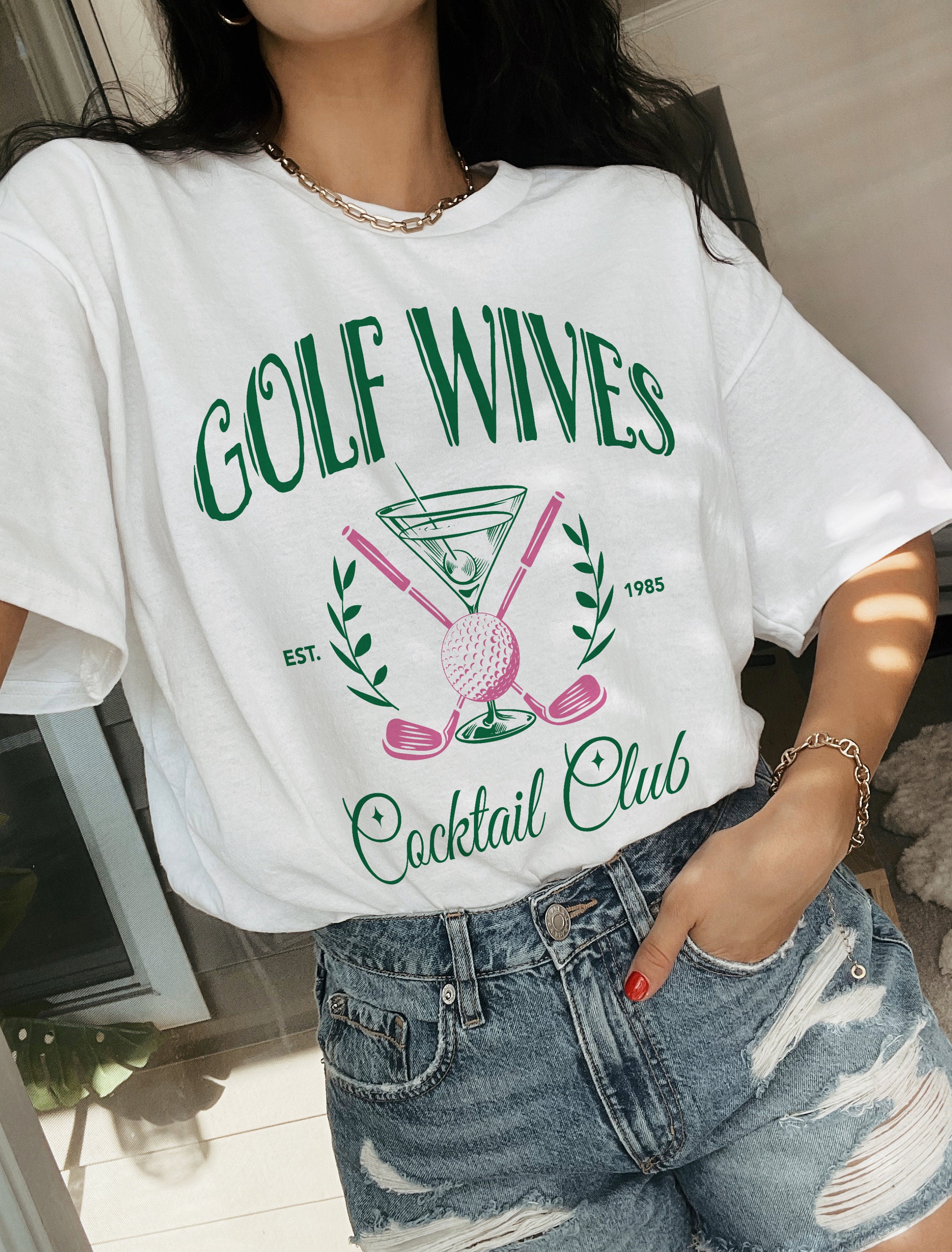 Golf Wives Cocktail Club Shirt Golf Lover Gift Womens Golf Shirt
