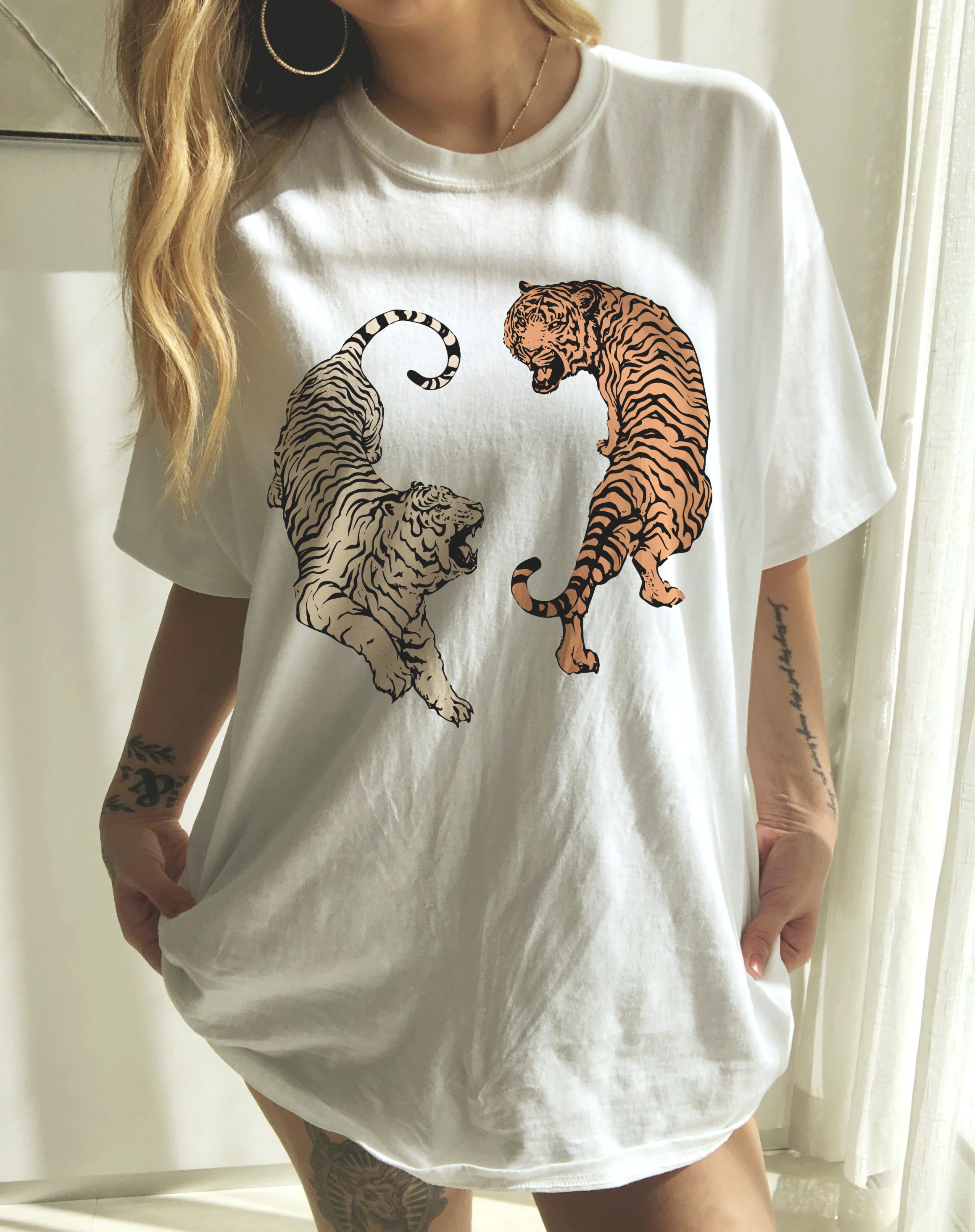 Vintage Tiger Shirt Womens Tiger Shirt Cute Tiger Shirt Etsy