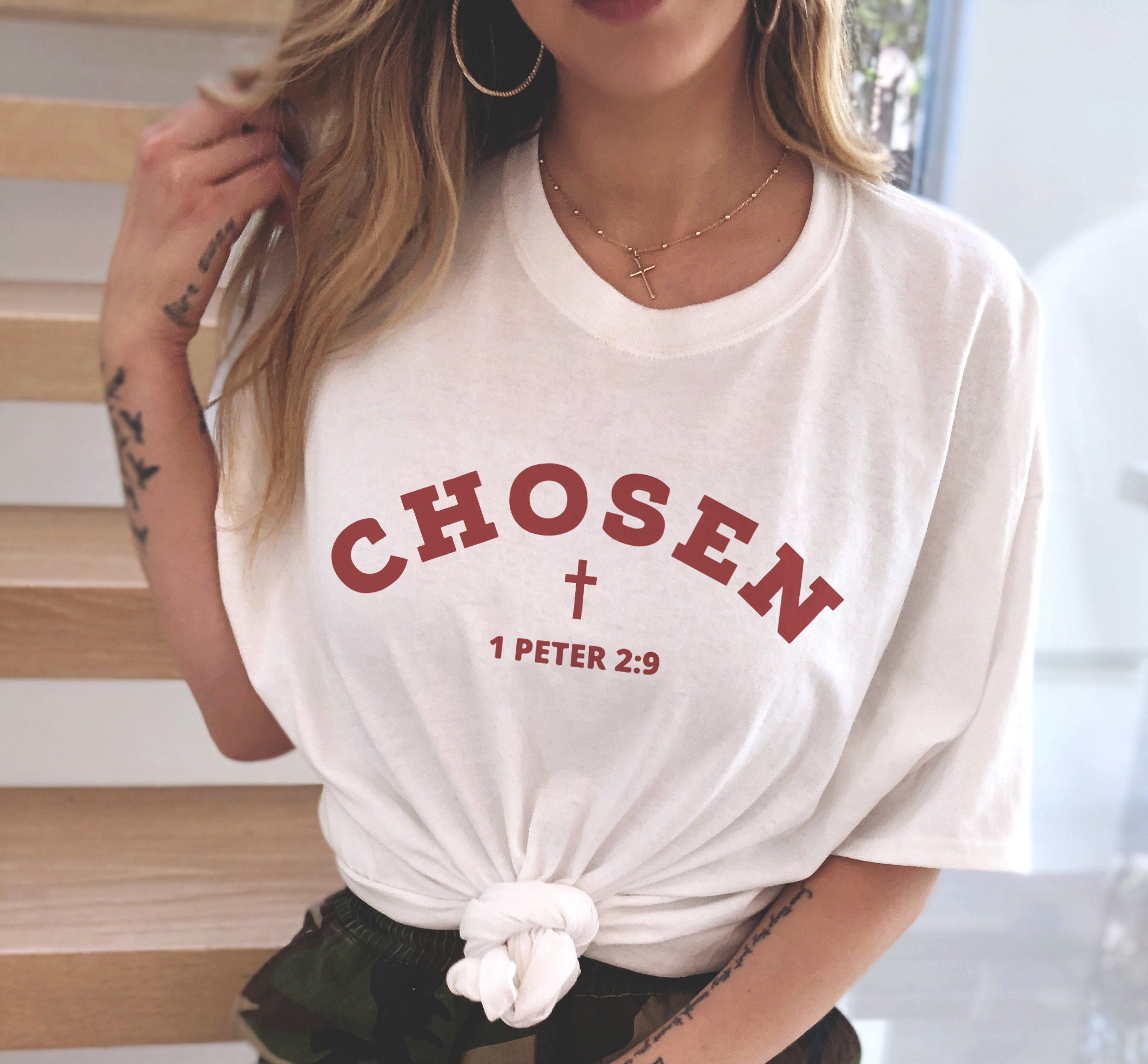 Chosen 1 Peter 2:9 Chosen Shirt Womens Christian Shirt Mens | Etsy