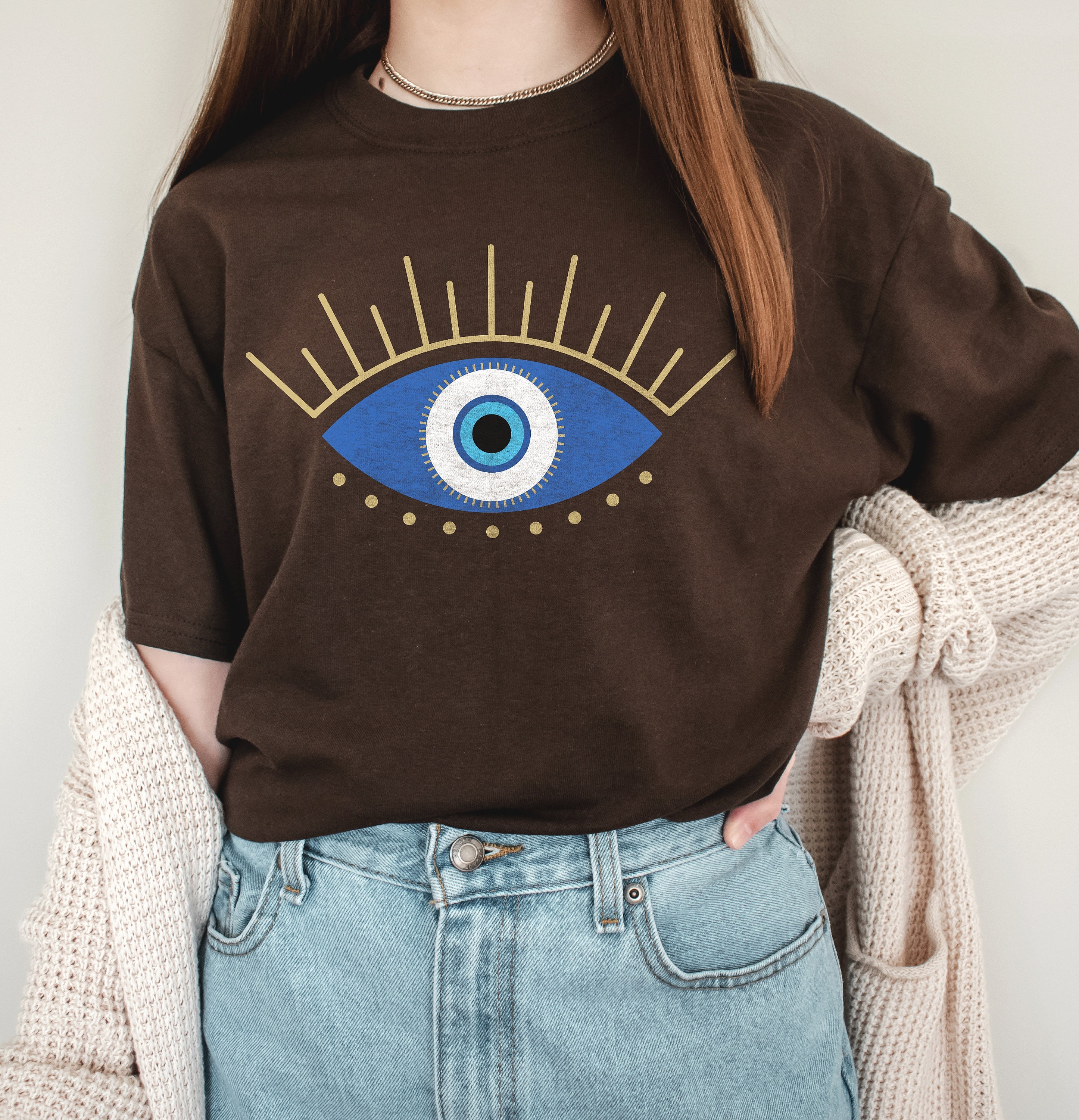 Third Eye Shirt Evil Eye Clothing Oversized T Shirt Aesthetic Etsy