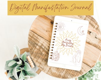Digitales Manifestation Journal | Manifestationsmappe | Dankbarkeit Journal | Law Of Attraction Journal