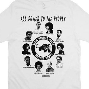 Black Panther Party All Power To The People Black History T-Shirt