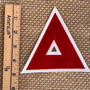 Griechische Sorority 4-Zoll-griechischer Buchstabe Aufnäher zum Aufbügeln Delta Digimpi Theta Alpha Kappa Alpha Zeta Phi BEta Omega-Gasmatt-Stich