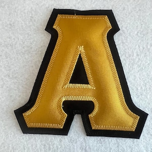 Griechische Brüderlichkeit 10,5 cm griechische Buchstabe Aufnäher Umgekehrte Farben Alpha Phi Alpha Kappa Alpha Psi Zick-Zack-Stich *Limitiert*