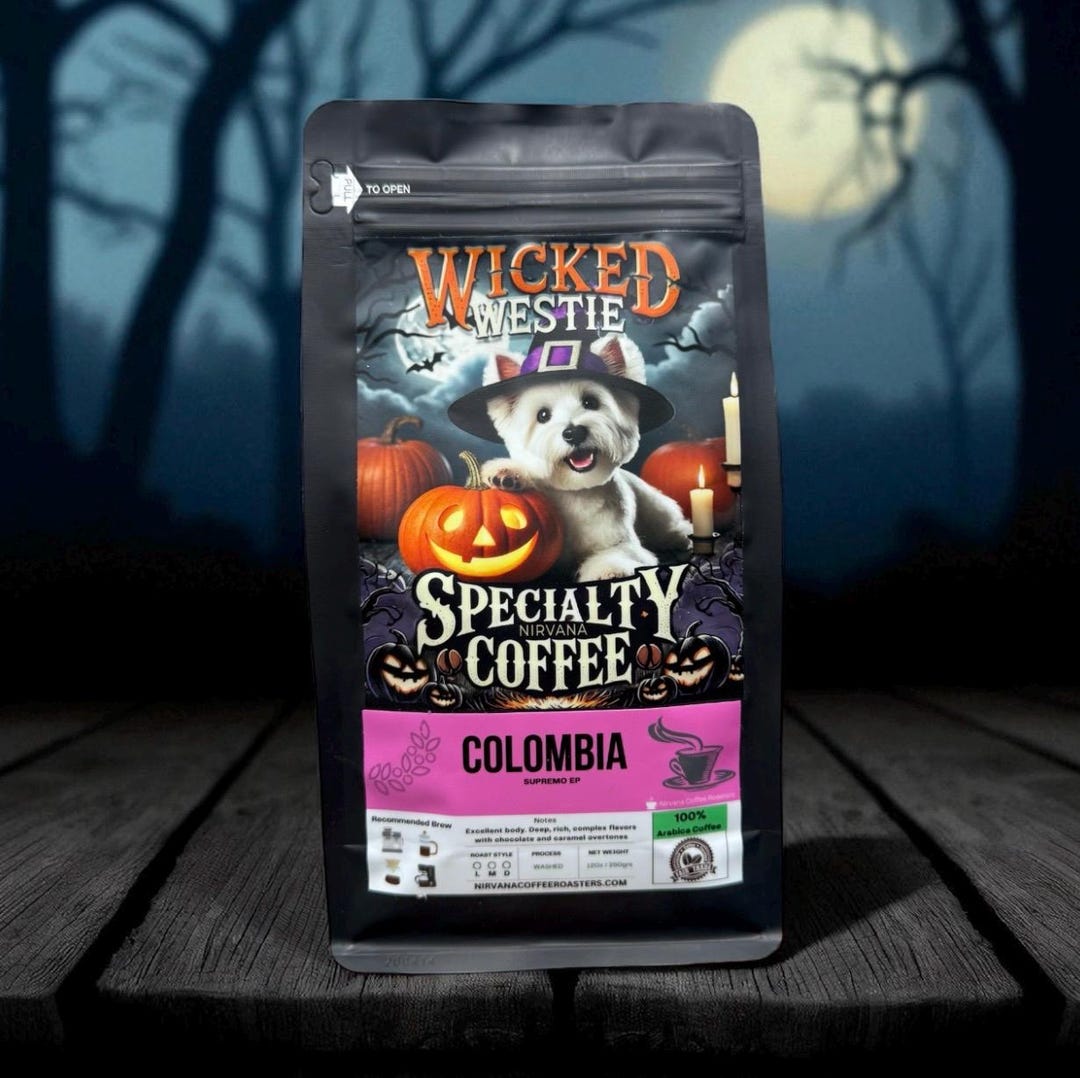 Halloween Coffee Westie Themed Fresh Roasted Colombian Single Origin ...