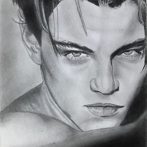Leonardo Dicaprio In The Shadows Drawing Etsy
