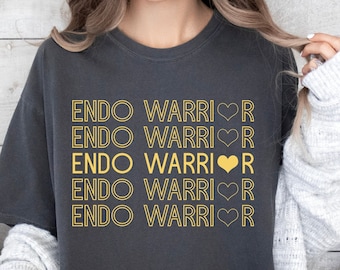 Endo Warrior T-Shirt, Premium Comfort Colors® Endo Awareness T-Shirt, Endometriosis Awareness Tee, Endo Sweater, Invisible Illness Tee