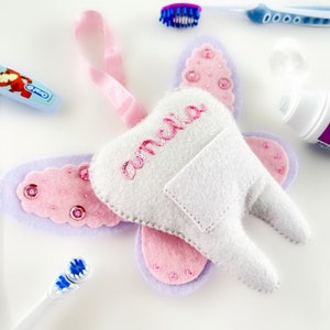 tooth fairy door hanger, customizable tooth fairy pillow