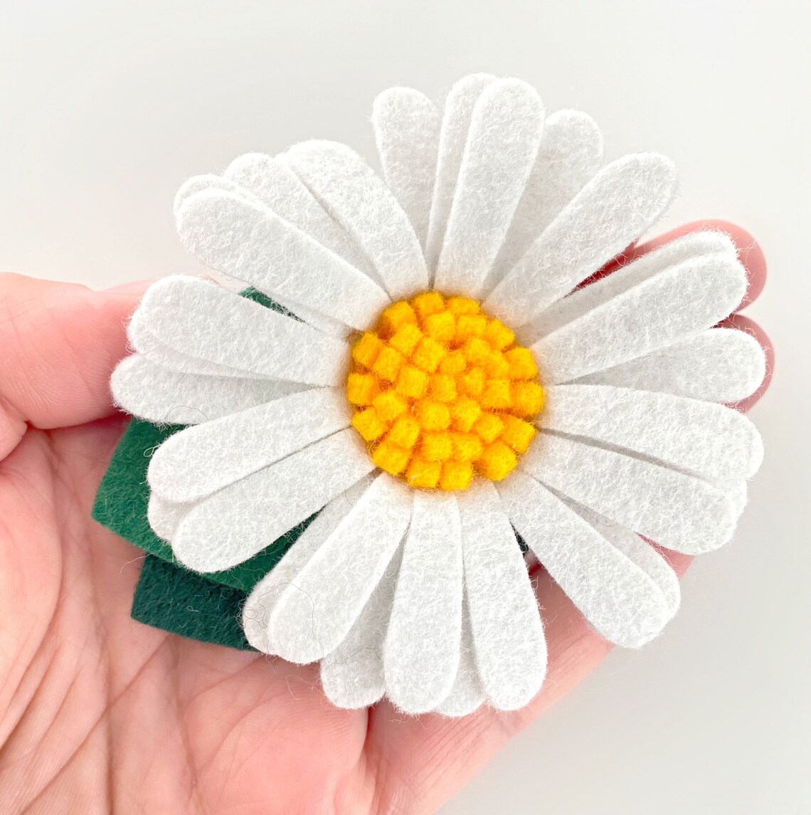 Daisy hair clip flower barrette white daisy barrette Etsy