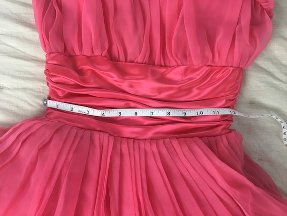 late 1950's/early 60's vintage hot pink party dre… - image 5