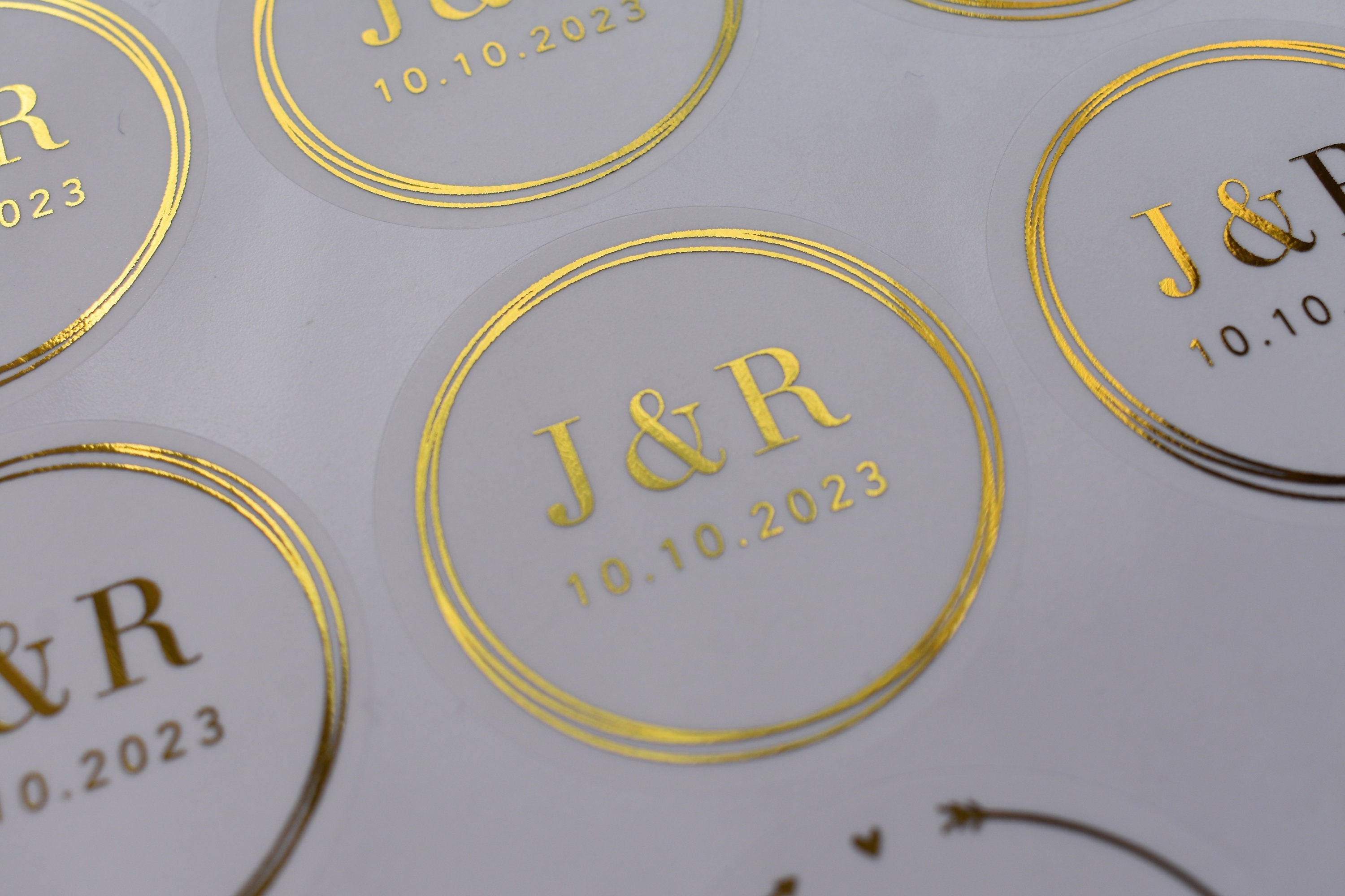 Personalised Foil Stickers, Wedding Invitation Stickers, Gold Foil Seals, Wedding  Stickers Envelope, Silver, Rose Gold Stickers, 37mm ST002 