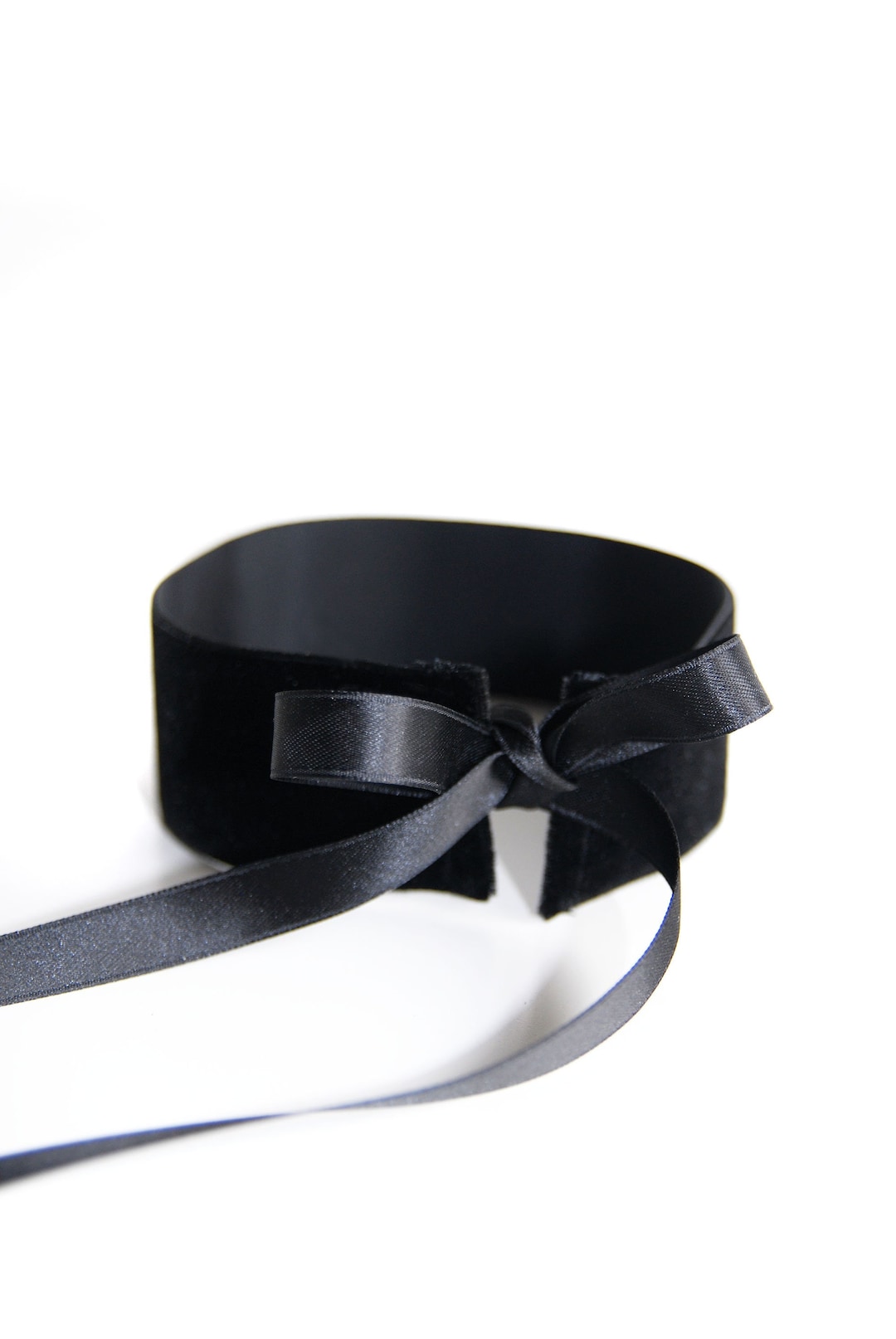 BIG BLACK VELVET Choker - Timeless, Wide, Black Velvet Choker That is ...