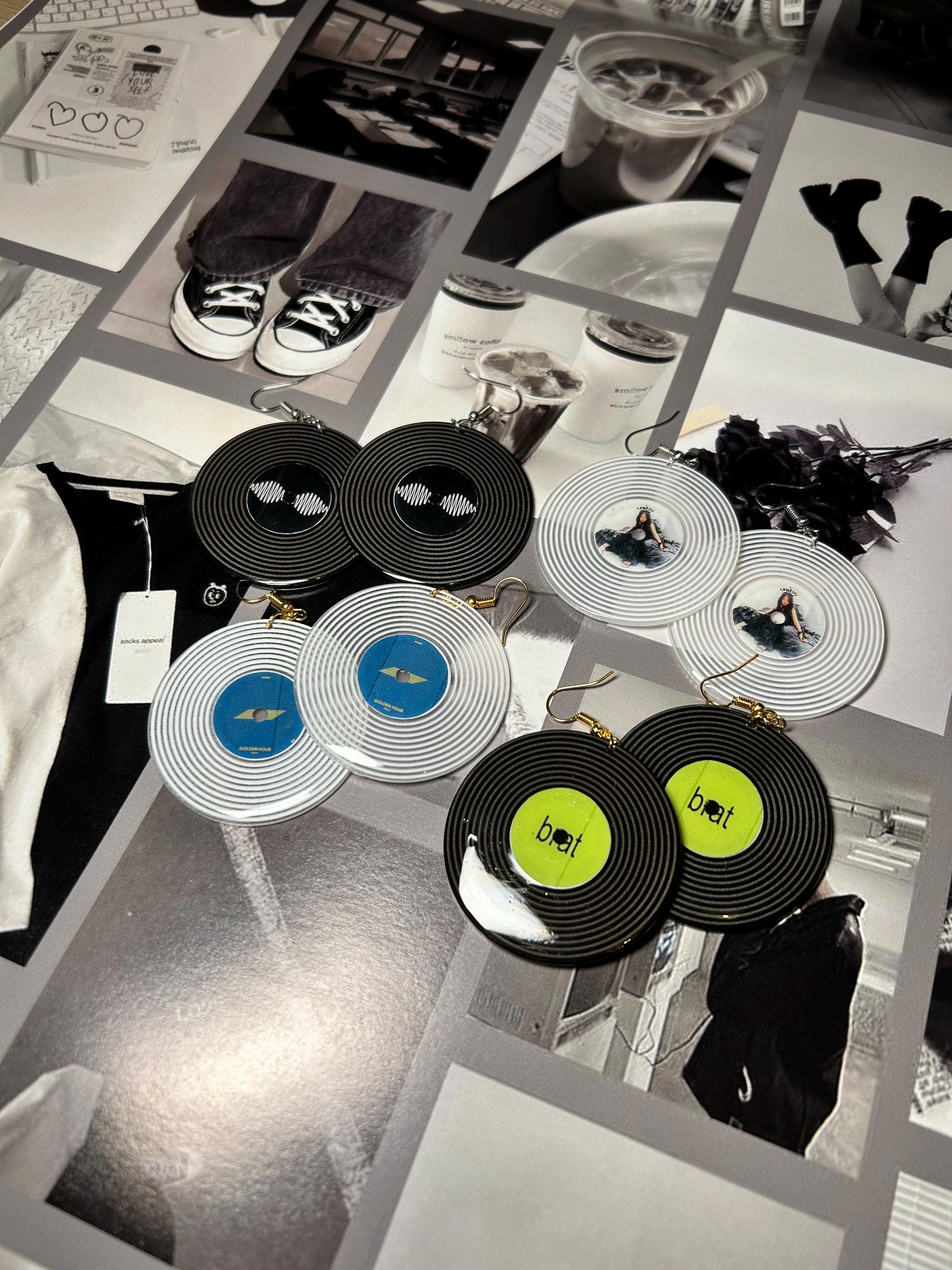 Custom Vinyl Record Earrings