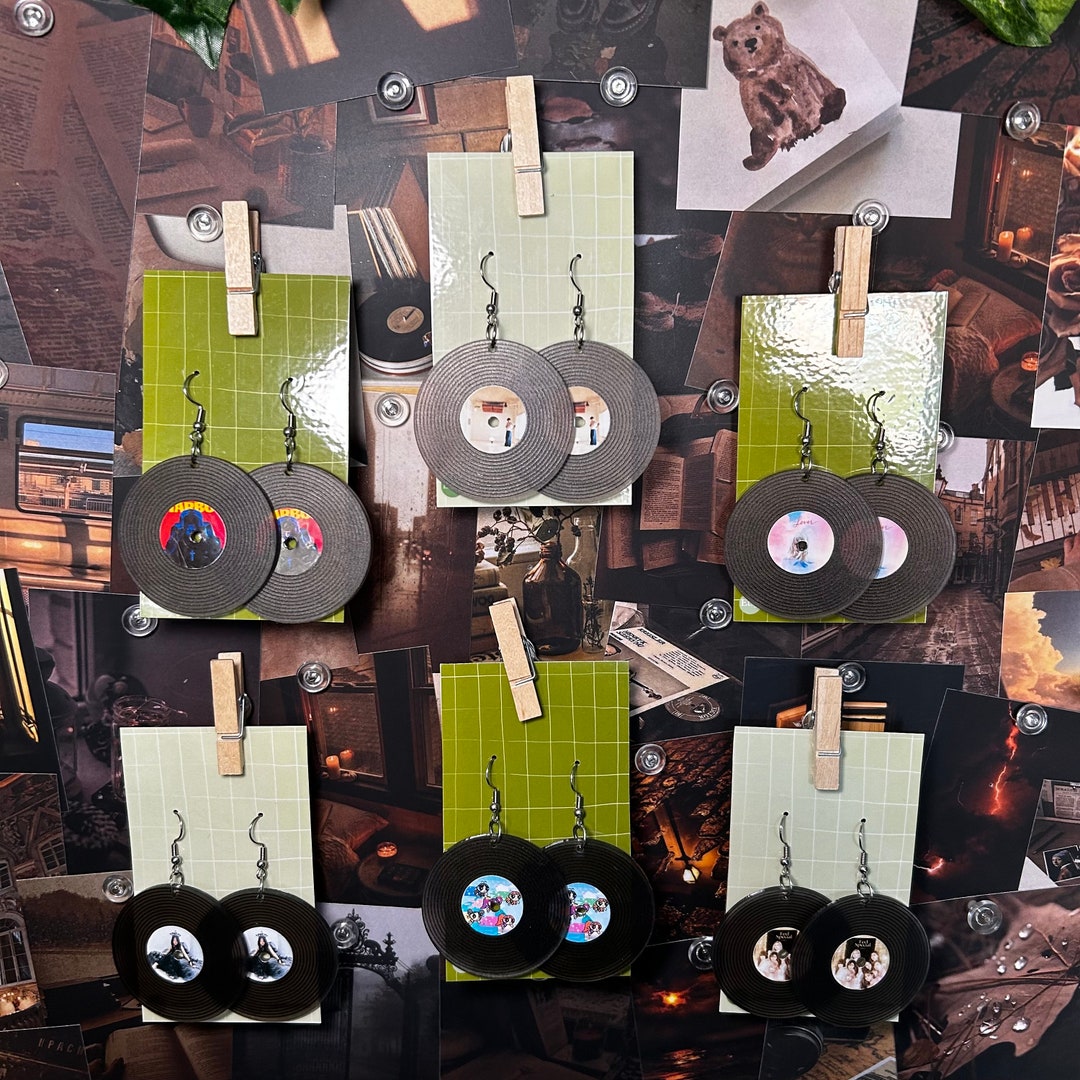 Custom Vinyl Record Earrings Etsy