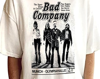 Bad Company Munich Concert 77 Oversize T-Shirt