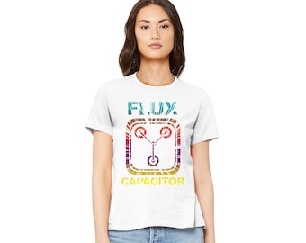 Back to The Future Women's Shirt Flux Capacitor Graphic Tees