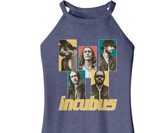 Incubus Band Rocker Tank Members Photo Graphic Tees Alternative Rock Metal Funk Concert Tour T-Shirt Women Halter Sleeveless Tops