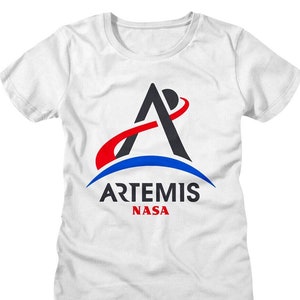 NASA Women&#39;s Shirt Artemis Program New Era Space Exploration Tees