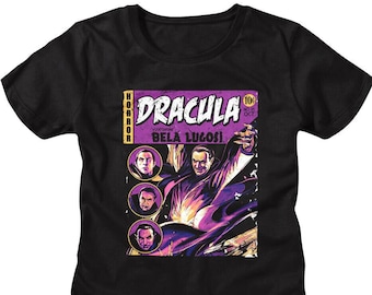 Bela Lugosi Women's T-Shirt Dracula Horror Comic Shirts