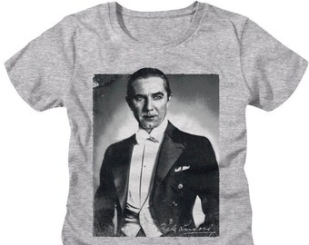 Bela Lugosi Women's Shirt Dracula Vintage Portrait Graphic Tees