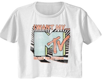 MTV Crop Top Retro 80's Vibes Music Television Summer Outfits for Women