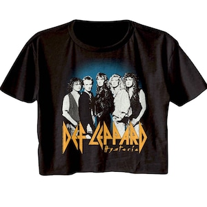 DEF LEPPARD Crop Top Band Photo Outfits for Rock Concert Tour 2023